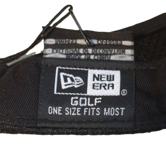 WAAC Black Logo Visor with 3D Embroidered Front New Era Men’s OSFM - Picture 11 of 13